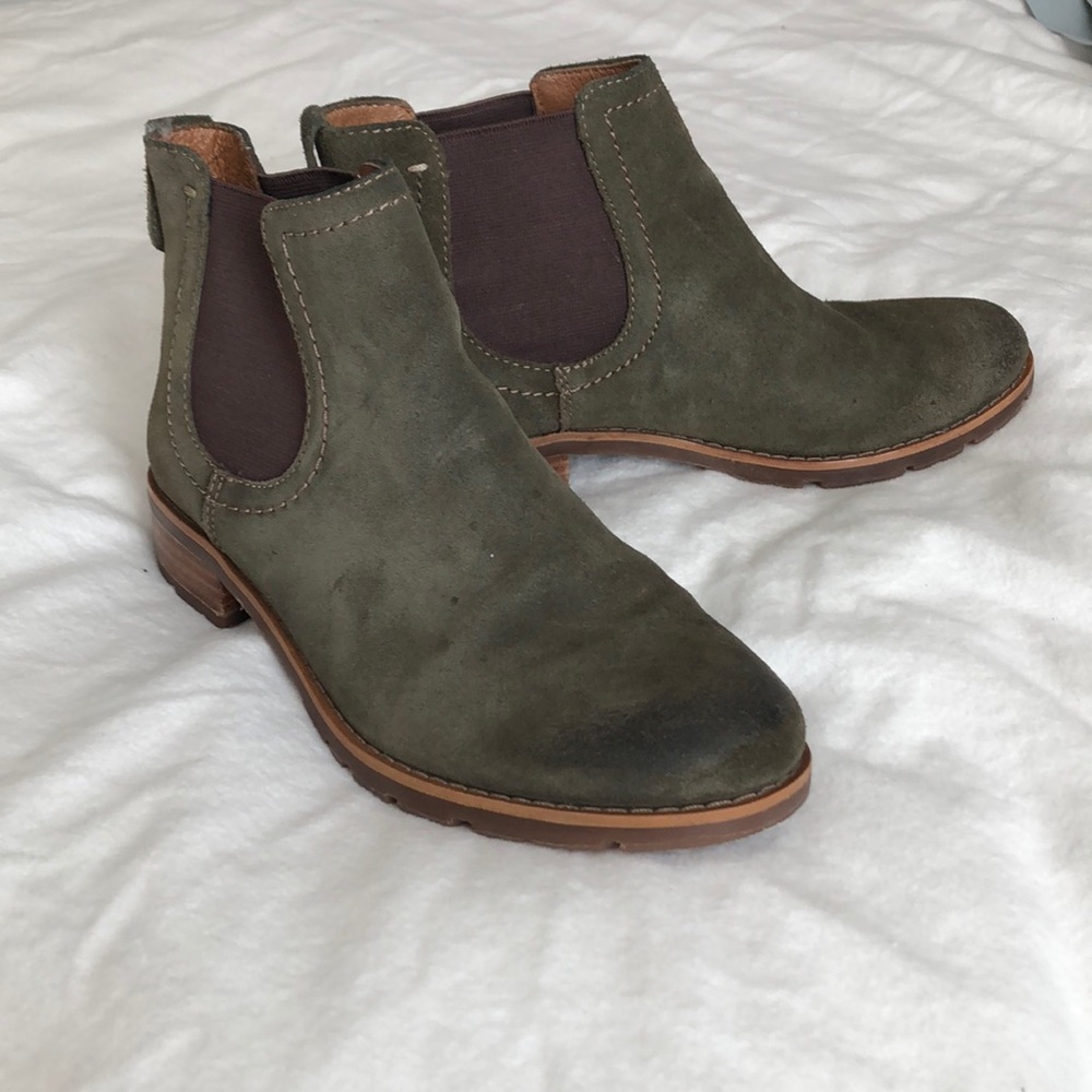 SÖFFT OLIVE GREEN BOOTIES